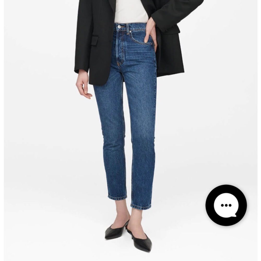 Anine Bing Sonja Jeans in Mid Indigo